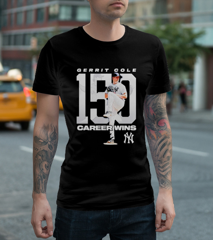 Gerrit Cole 150 Career Wins New York Yankees T-Shirt