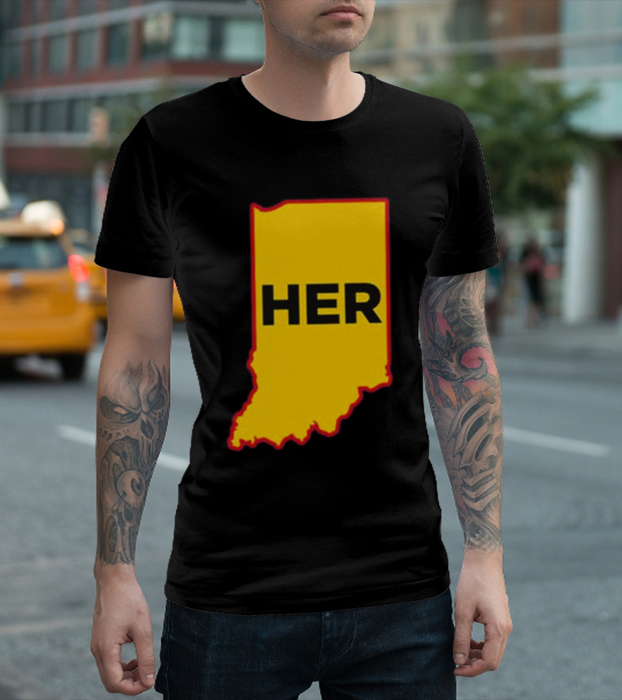 Indiana HER Map T-Shirt