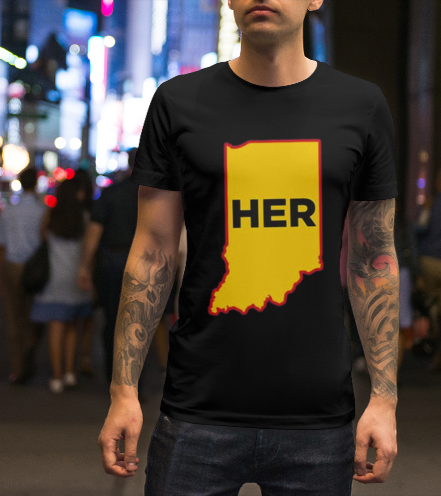 Indiana HER Map T-Shirt