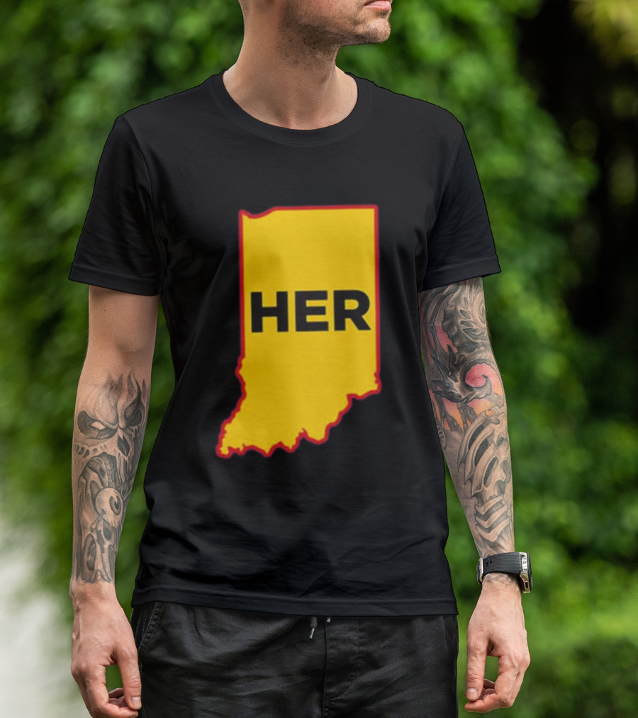 Indiana HER Map T-Shirt