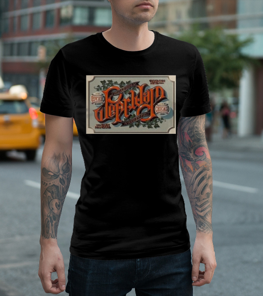 Pearl Jam Performance Wrigley Field Stadium Chicago August 29th 31st T-Shirt