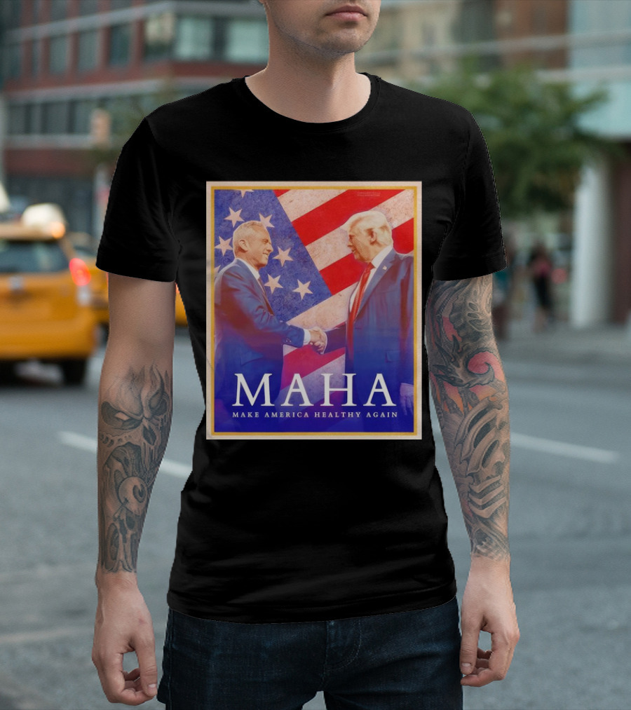 Robert F. Kennedy Jr. and Donald Trump MAHA Make America Healthy Again Vintage T-Shirt