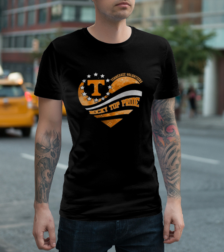 Tennessee Volunteers Heart T Rocky Top Pride T-Shirt