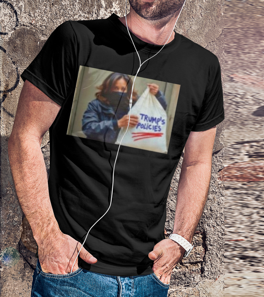 The Policy Burglar 2024 Kamala Trump Policies Thief Bag T-Shirt