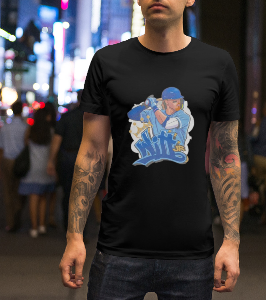 Bobby Witt Jr Kansas City Royals Graffiti Art With Crown T-Shirt