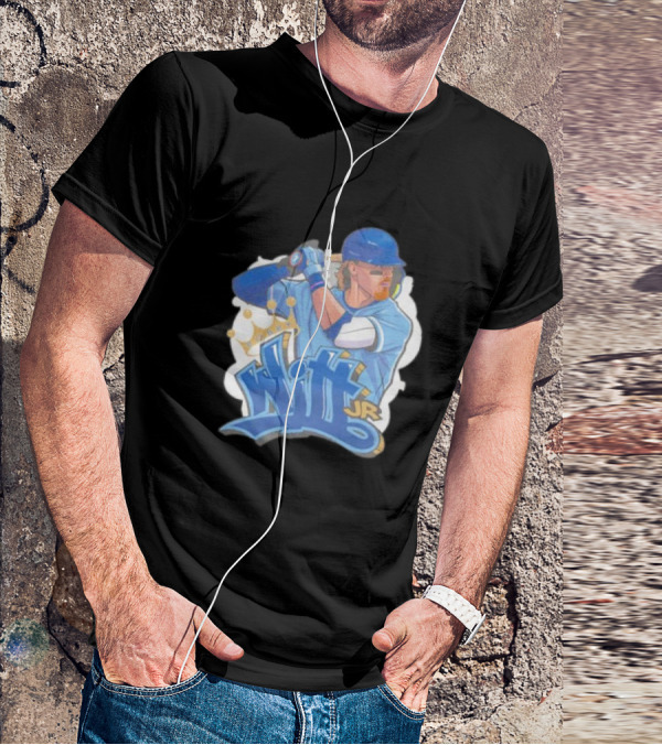 Bobby Witt Jr Kansas City Royals Graffiti Art With Crown T-Shirt