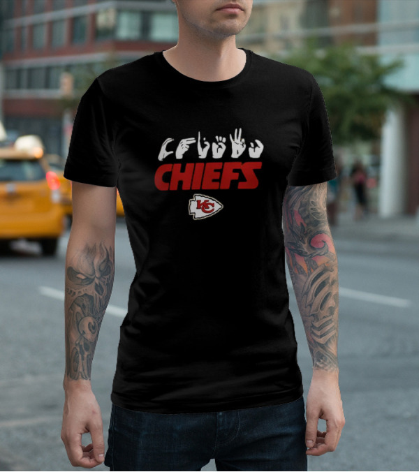 Kansas City Chiefs ASL Love Sign NFL Homage T-Shirt