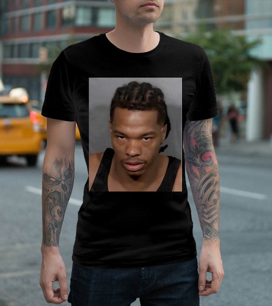 Lil Baby Mug Shot Arrest Las Vegas Police Photo T-Shirt