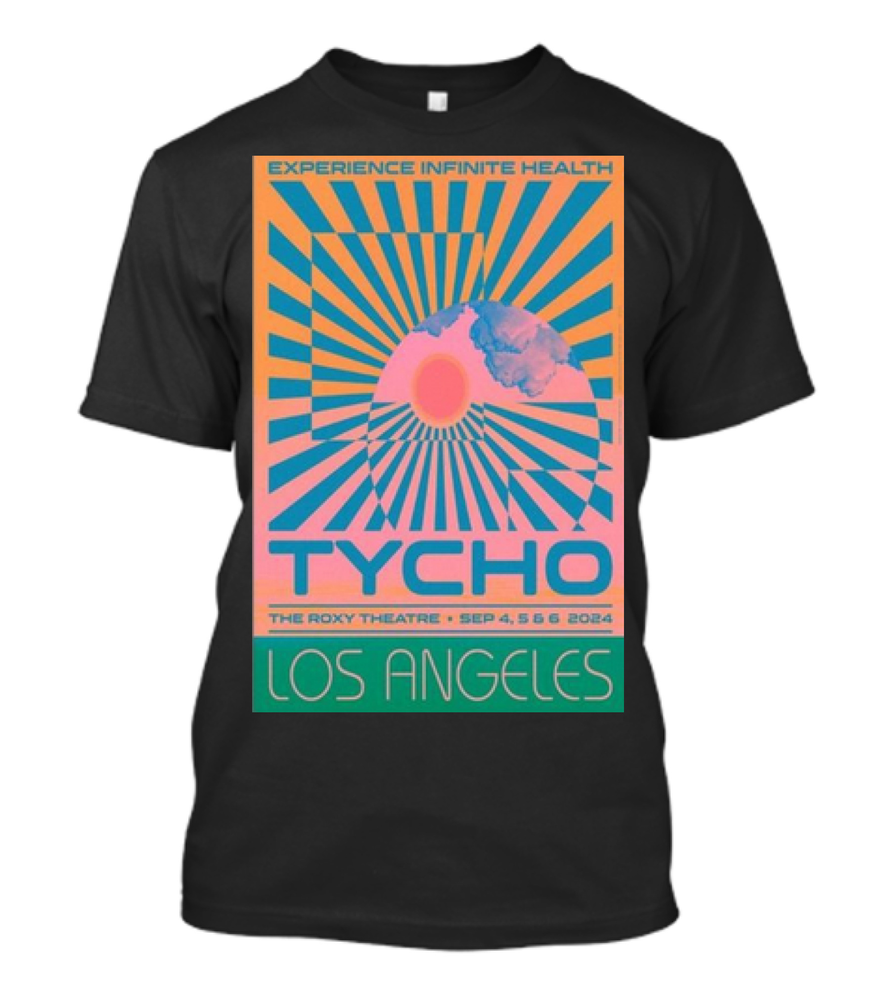 Tycho Experience Infinite Health The Roxy Theatre Los Angeles Sep 4-5-6 2024 Event T-Shirt
