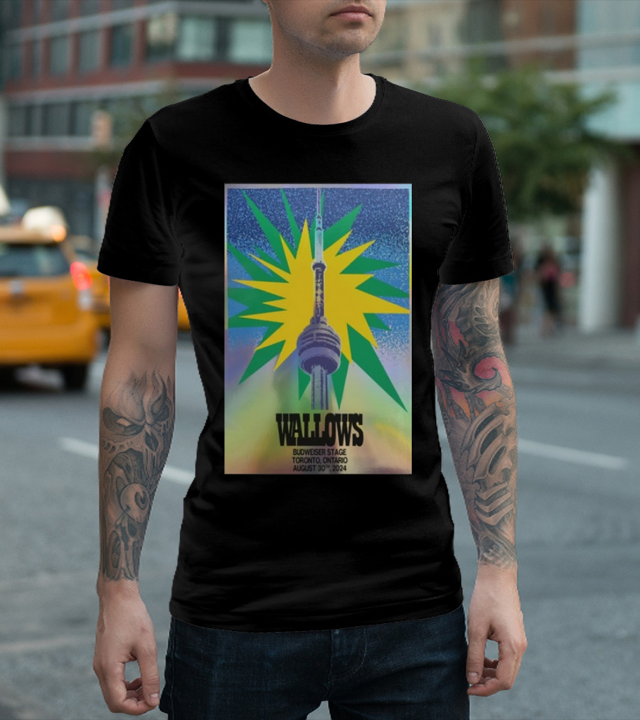 Wallows Budweiser Stage Toronto Ontario August 30 2024 CN Tower Explosion T-Shirt