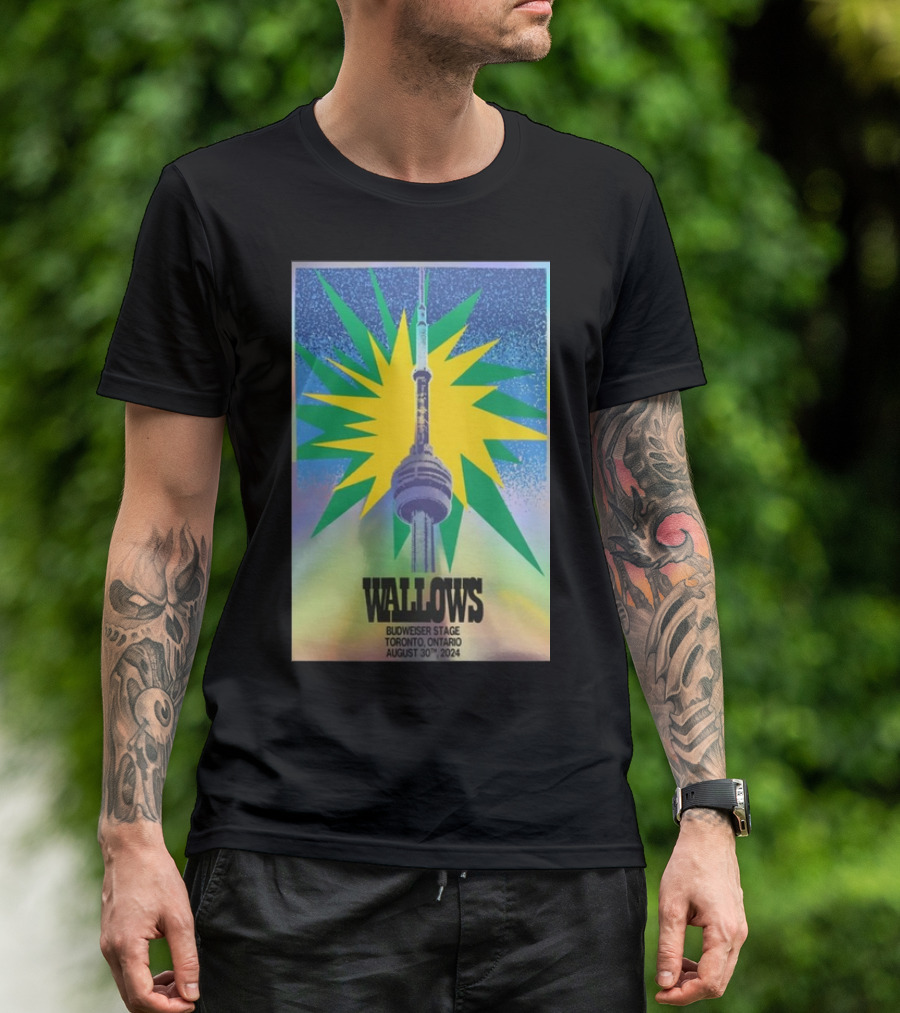 Wallows Budweiser Stage Toronto Ontario August 30 2024 CN Tower Explosion T-Shirt