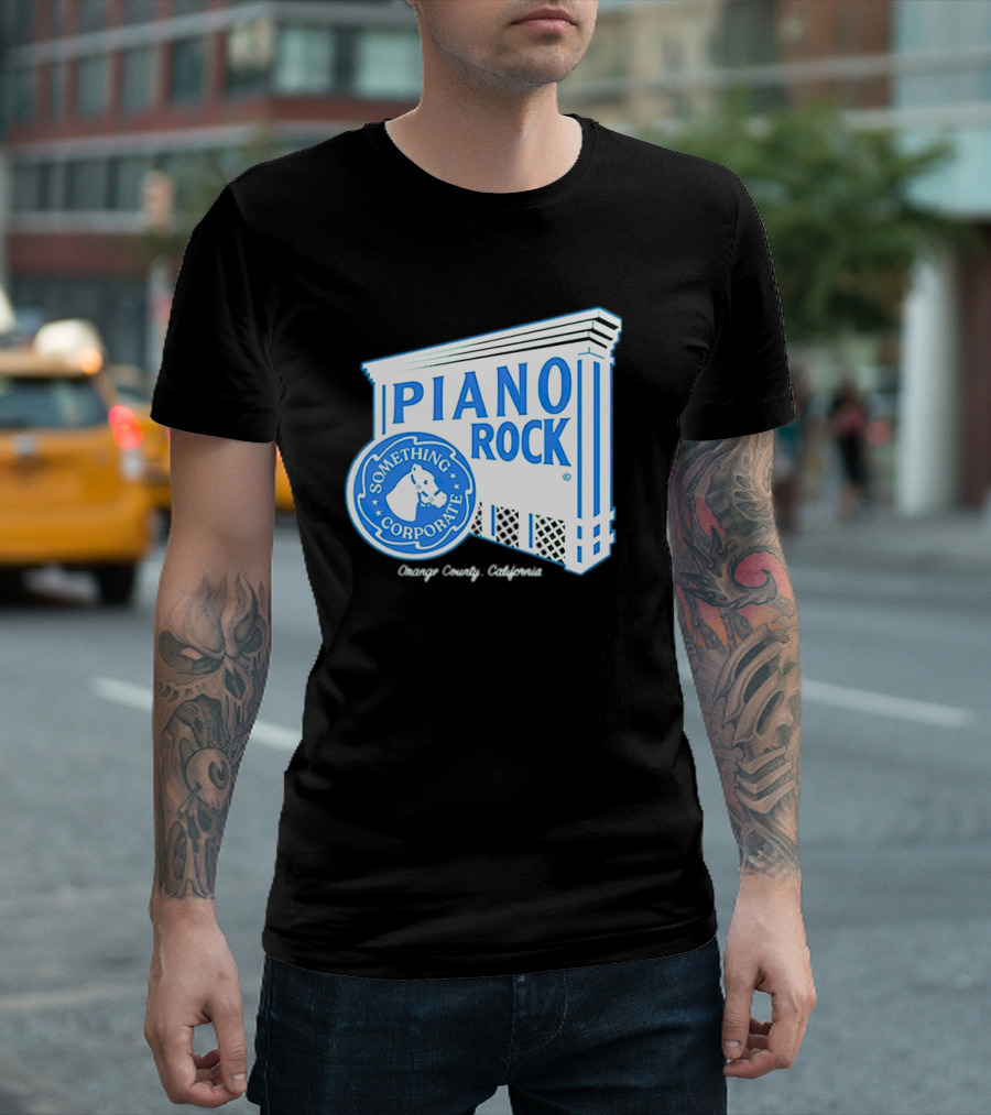 Piano Rock Something Corporate Orange County California T-Shirt
