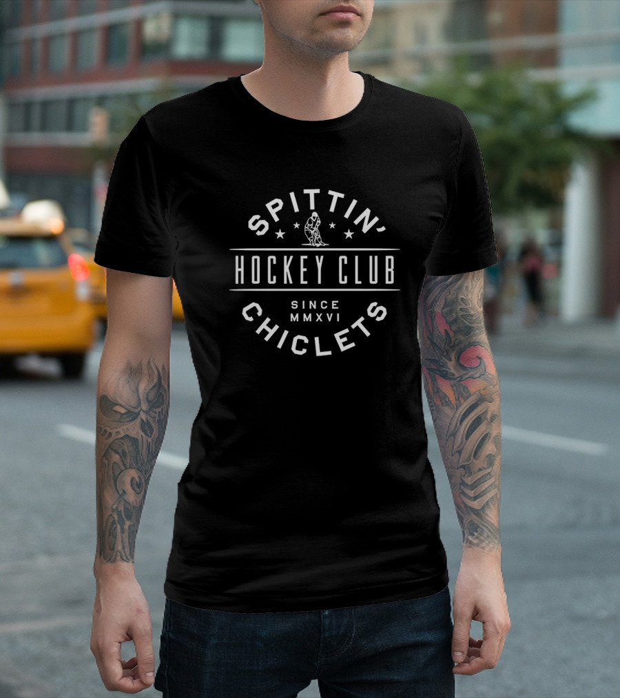 Spittin' Chiclets Hockey Club Since MMXVI Spittin Chiclets T-Shirt
