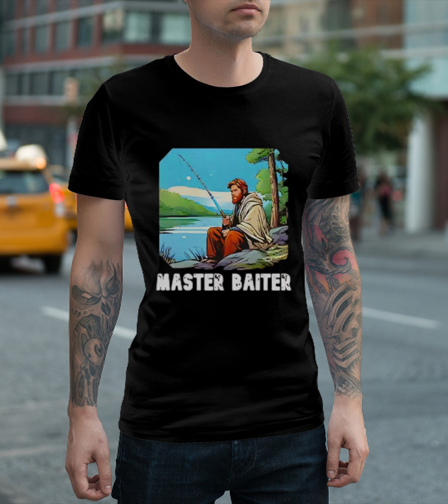 Obi-Wan Kenobi Fishing Master Baiter Forest Scene T-Shirt
