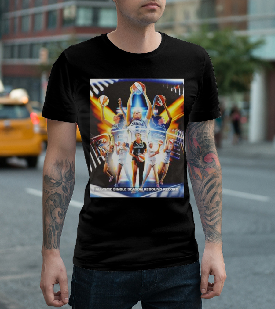 All-Time Single Season Rebound Record WNBA Angel Reese T-Shirt