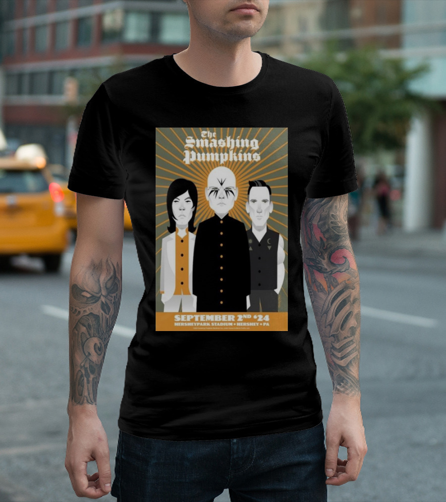 The Smashing Pumpkins September 2 2024 Concert at Hersheypark Stadium Hershey PA T-Shirt