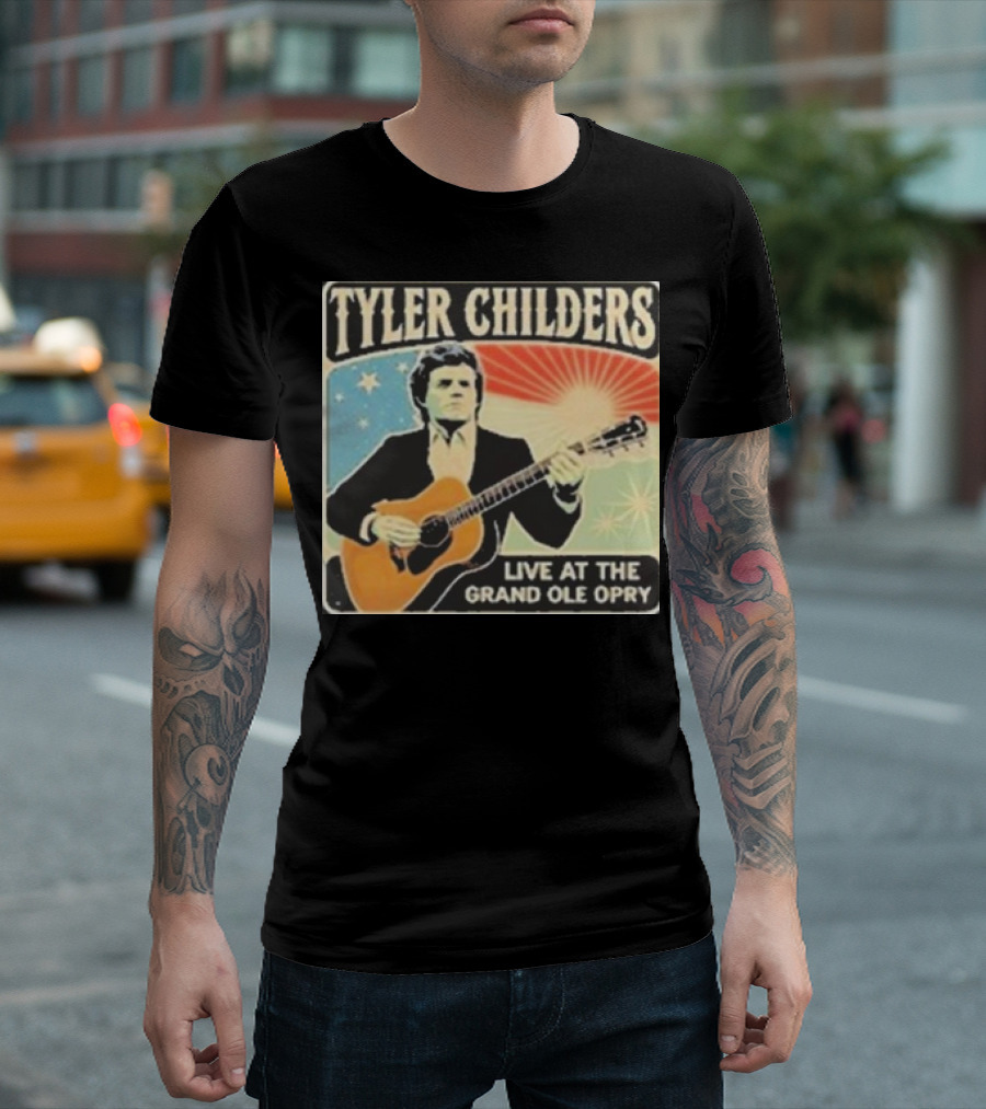 Tyler Childers Live Performance With Guitar At The Grand Ole Opry Iconic Event T-Shirt