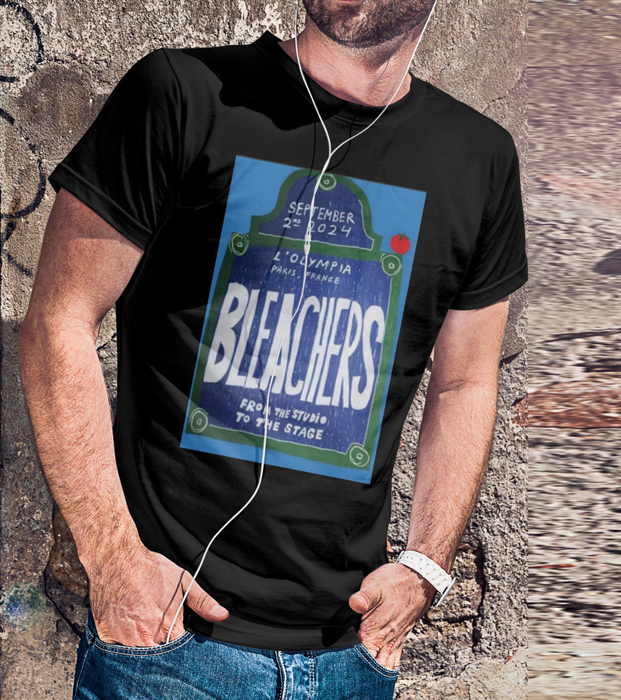 Bleachers September 2nd 2024 L’Olympia Paris France From The Studio To The Stage T-Shirt