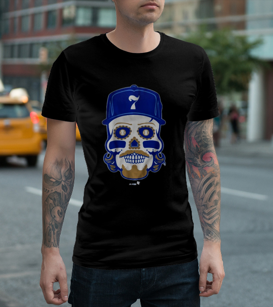 Bobby Witt Jr. Sugar Skull Baseball Cap T-Shirt