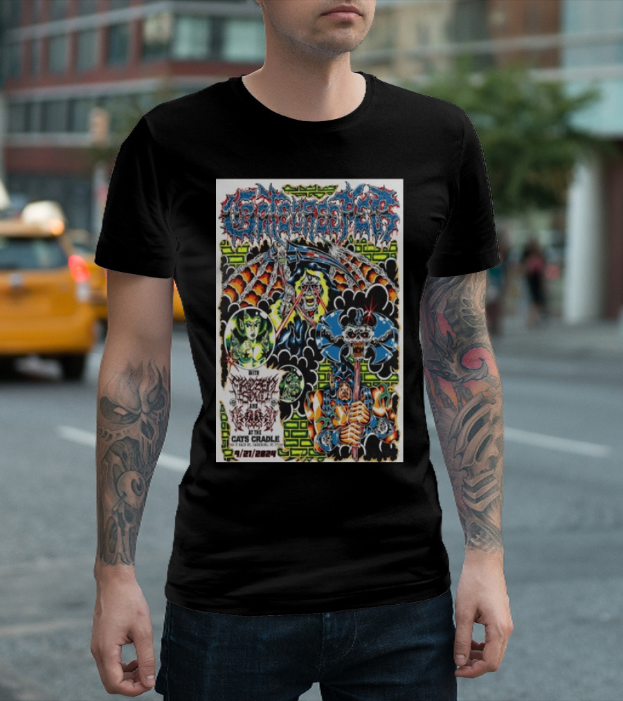 Gatecreeper Tour Cat’s Cradle Carrboro NC 9/21/2024 T-Shirt
