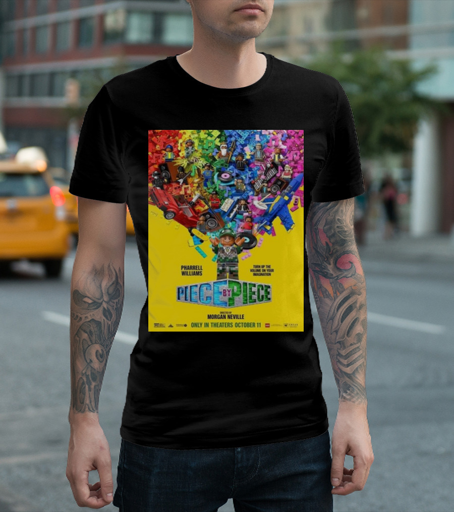 PHARRELL WILLIAMS PIECE BY PIECE TURN UP THE VOLUME OF YOUR IMAGINATION RELEASING IN THEATERS OCTOBER 11 T-Shirt