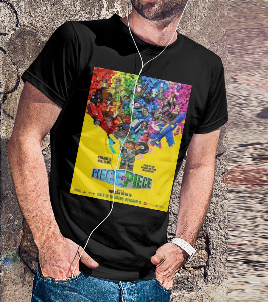 PHARRELL WILLIAMS PIECE BY PIECE TURN UP THE VOLUME OF YOUR IMAGINATION RELEASING IN THEATERS OCTOBER 11 T-Shirt