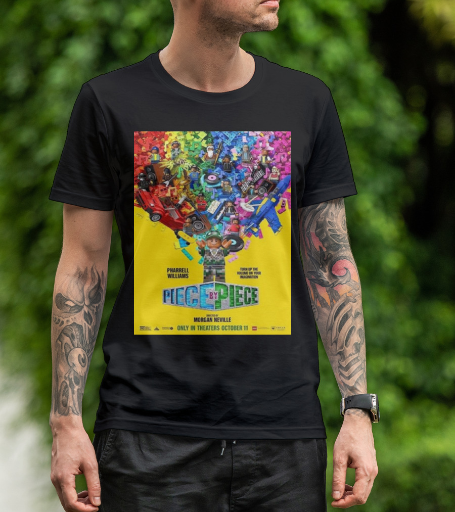 PHARRELL WILLIAMS PIECE BY PIECE TURN UP THE VOLUME OF YOUR IMAGINATION RELEASING IN THEATERS OCTOBER 11 T-Shirt