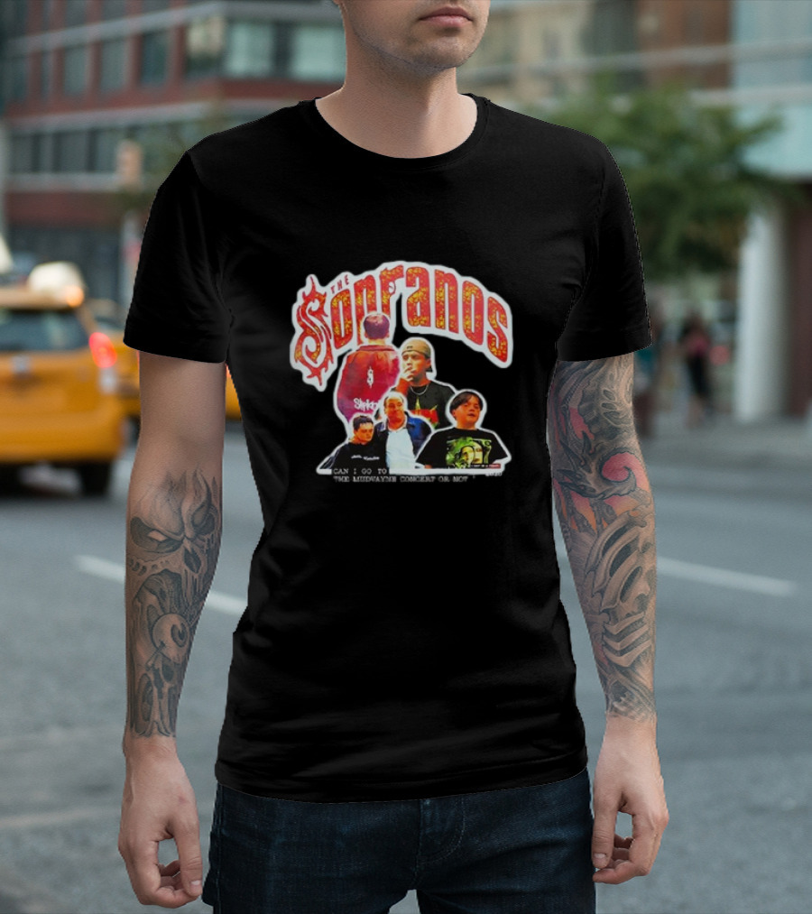 The Sopranos Slipknot Mudvayne Concert Scene Mashup T-Shirt
