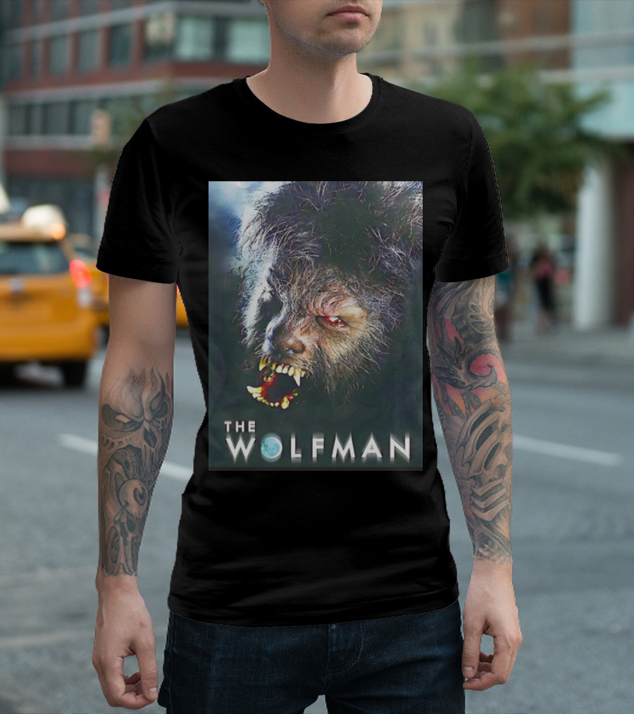 The Wolfman Benicio del Toro Movie Poster Image T-Shirt