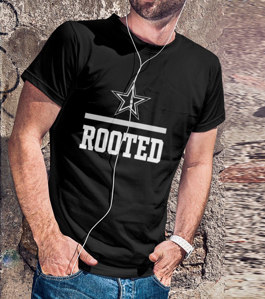 Coach Mike McCarthy Wearing Star Logo Rooted T-Shirt