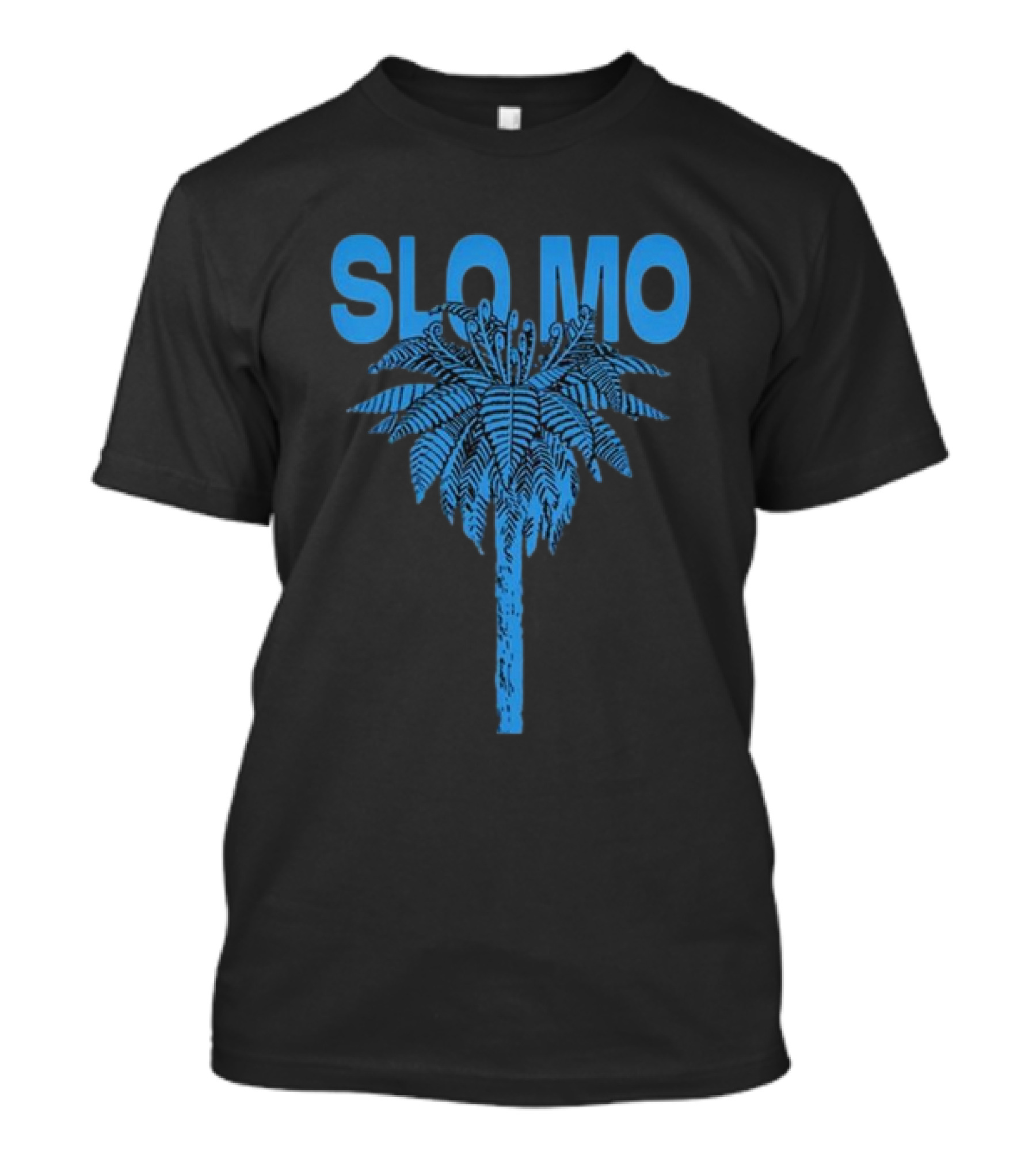Fat Freddy’s Drop Slo Mo 2024 Blue Palm Tree T-Shirt