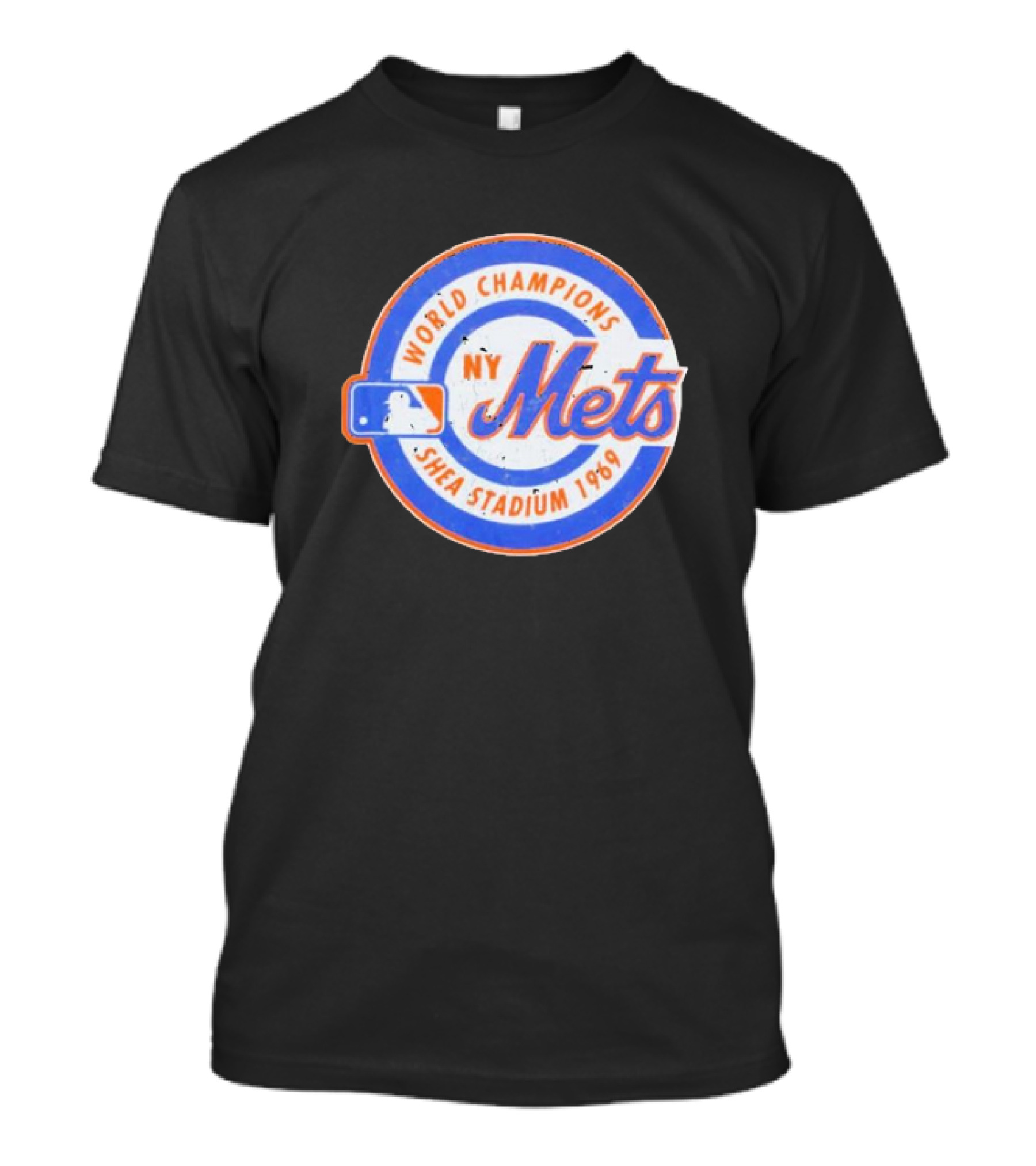 New York Mets World Champions Shea Stadium 1969 Baseball Team Logo NY T-Shirt