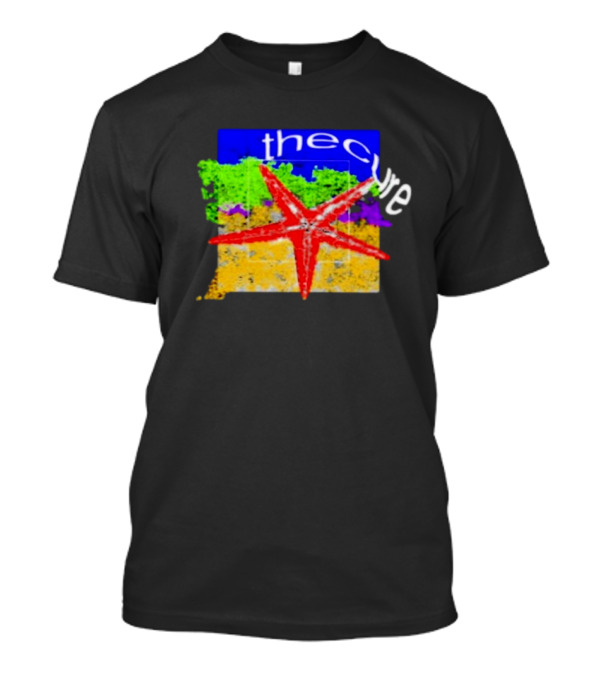 The Cure Starburst Grunge Color Block T-Shirt
