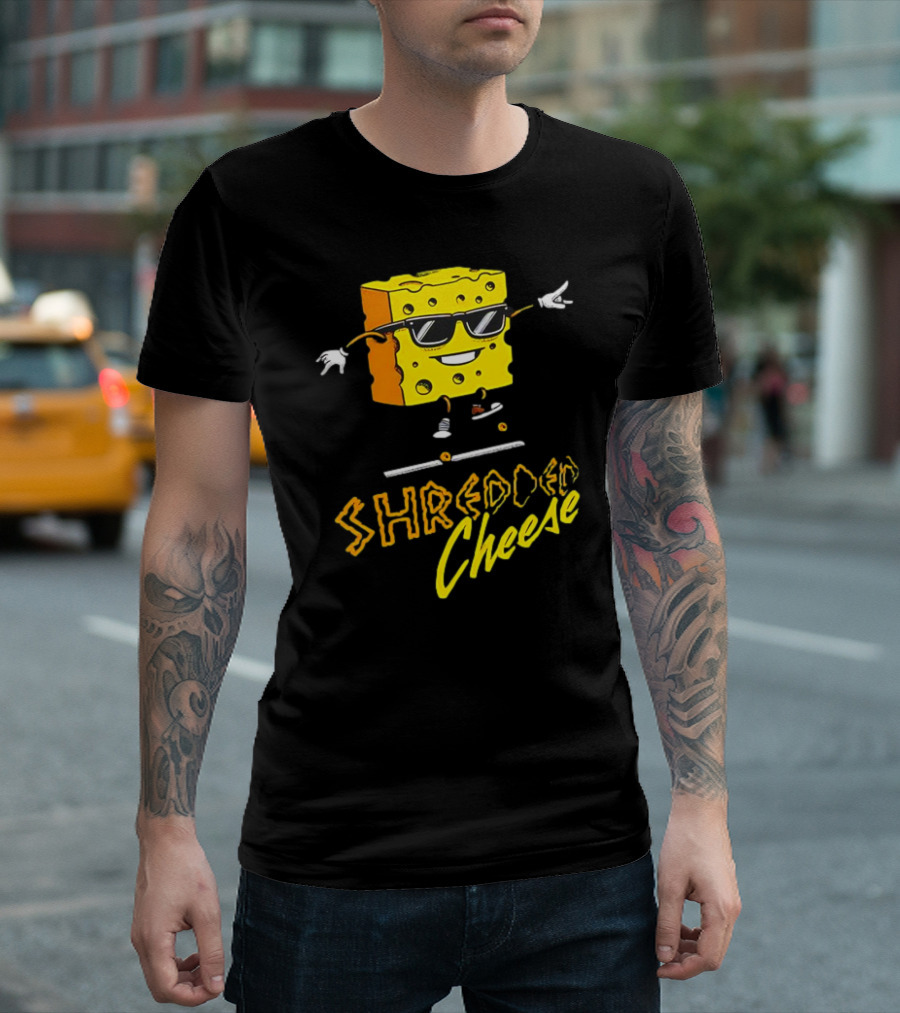 Shredded Cheese Skating Sunglasses Skateboard 2.0 T-Shirt