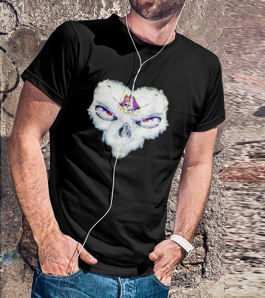 East Carolina Pirates ECU Skull Fantasy T-Shirt