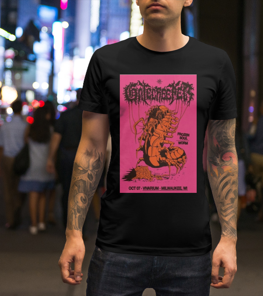 Gatecreeper Frozen Soul Worm Oct 7 2024 Vivarium Milwaukee WI T-Shirt
