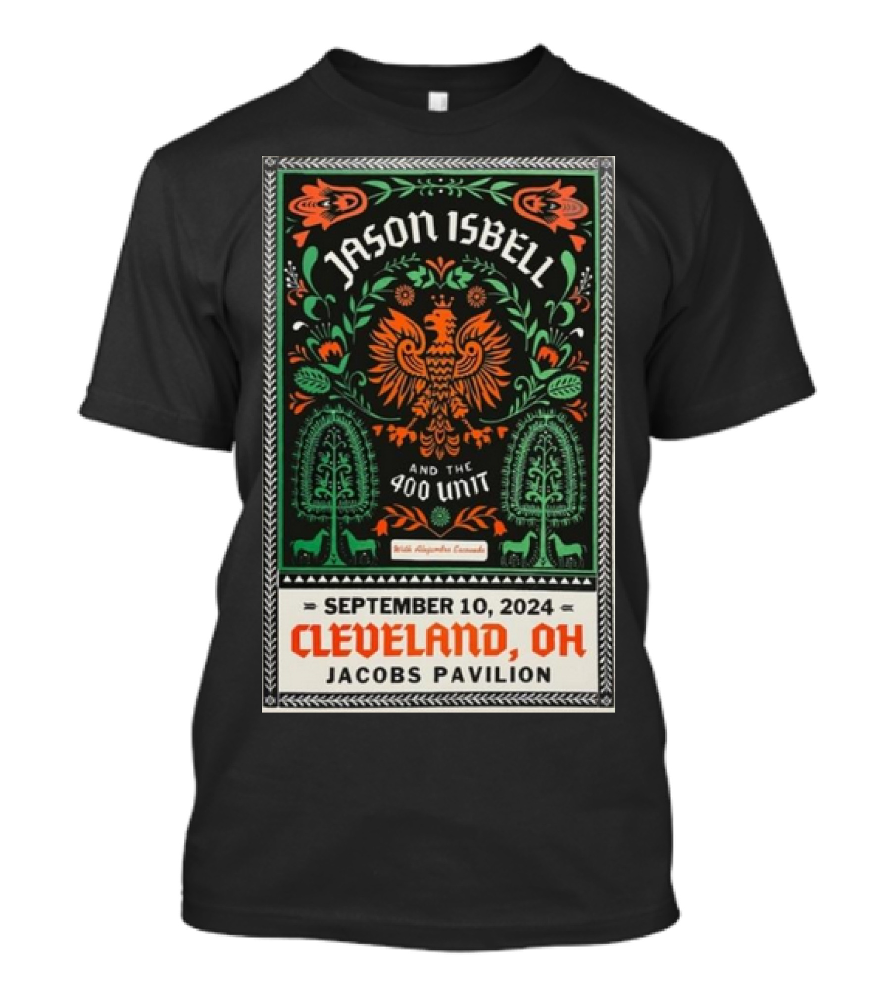 Jason Isbell And The 400 Unit Live September 10 2024 Jacobs Pavilion Cleveland OH T-Shirt