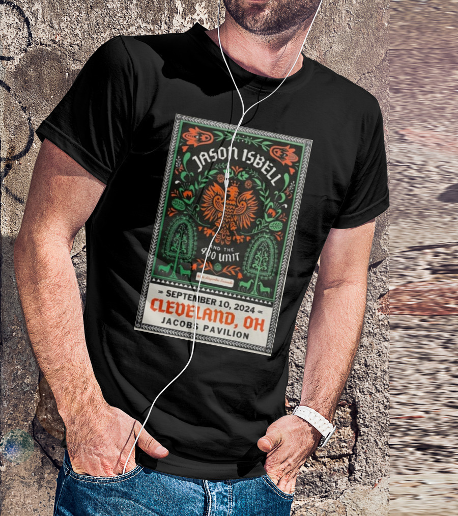 Jason Isbell And The 400 Unit Live September 10 2024 Jacobs Pavilion Cleveland OH T-Shirt