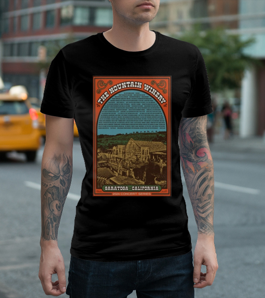 The Mountain Winery 2024 Concert Series Saratoga California T-Shirt