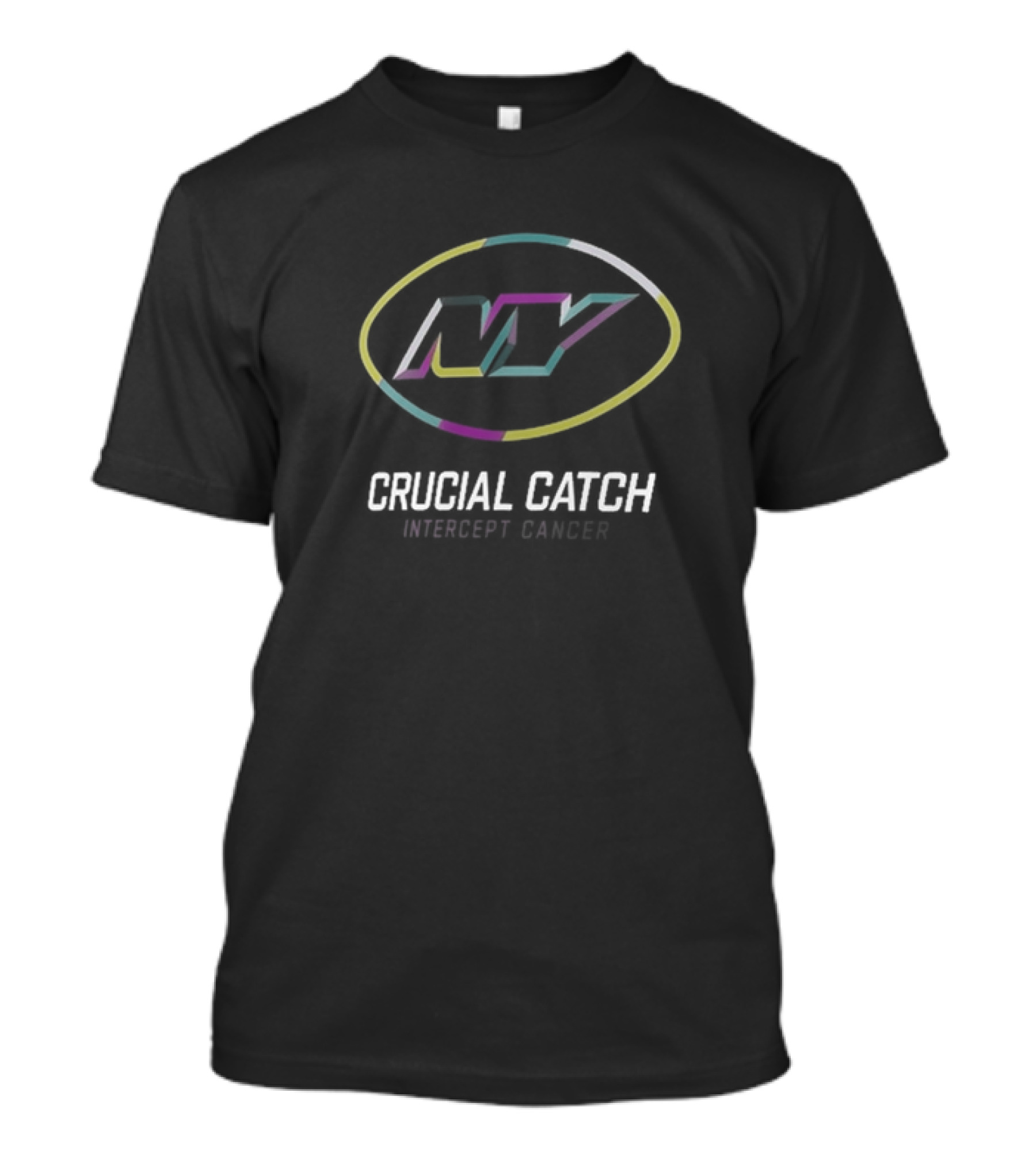New York Jets Crucial Catch Intercept Cancer 2024 NFL Campaign T-Shirt