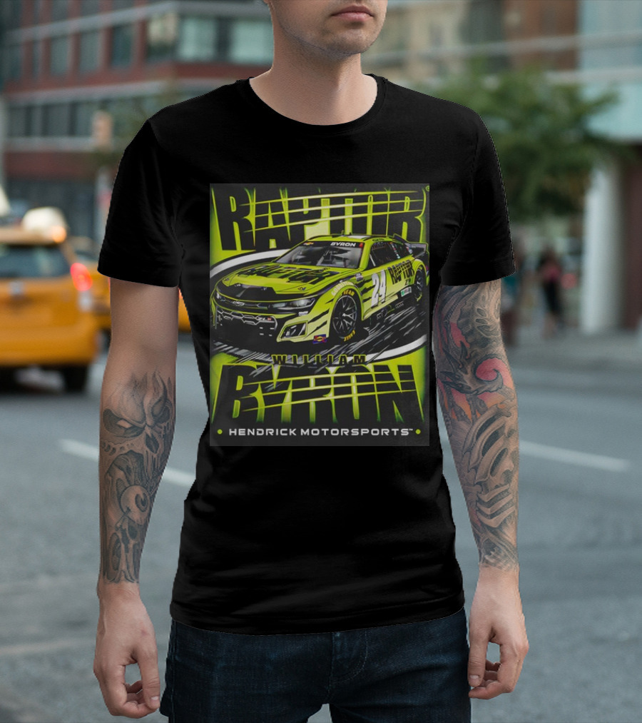 William Byron Raptor Car NASCAR Hendrick Motorsports Collection T-Shirt