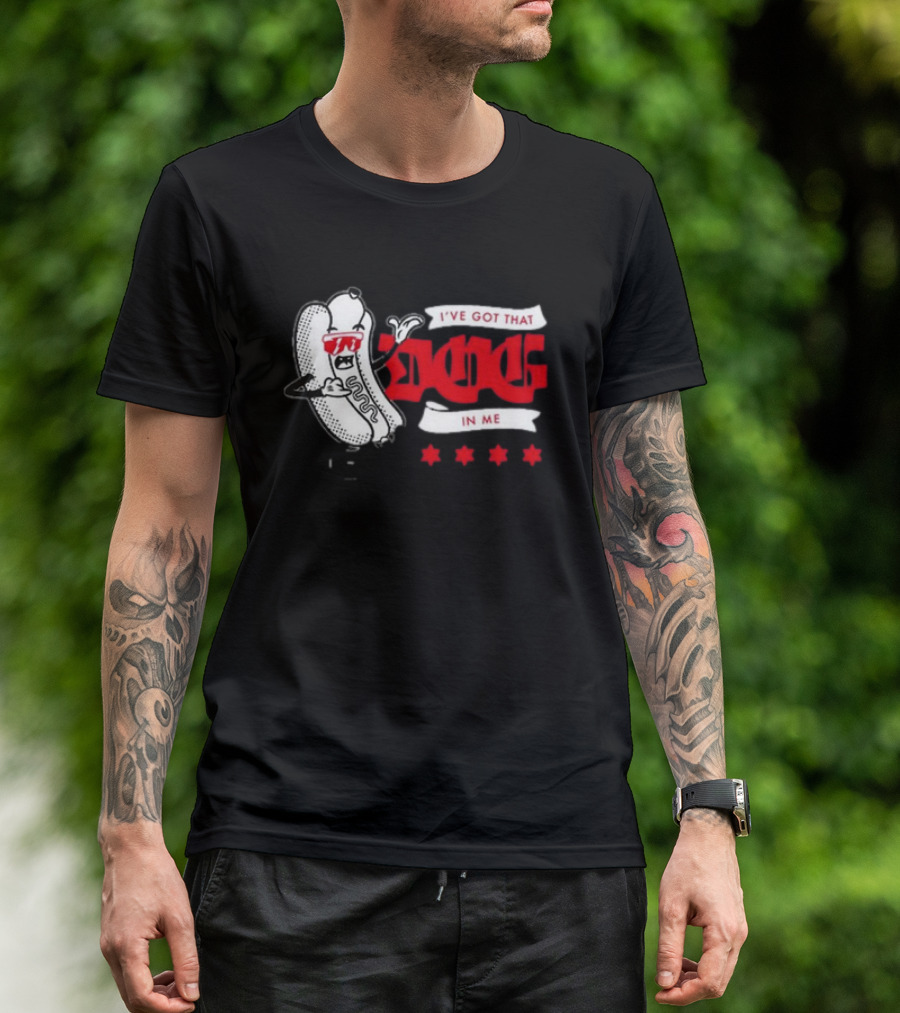 C2E2 I've Got That Dog Hot Dog Character With Stars T-Shirt