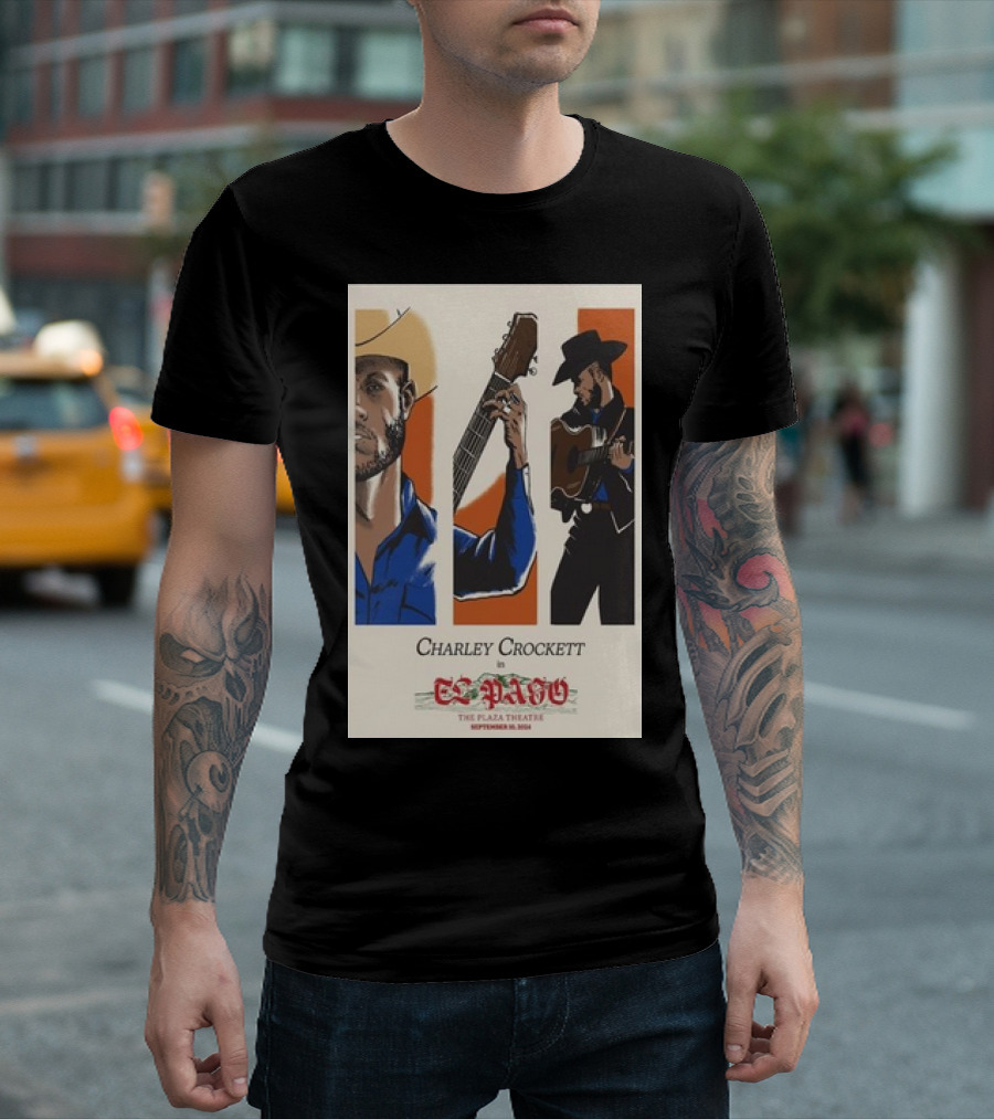 Charley Crockett Live Performance in El Paso at The Plaza Theatre September 10 T-Shirt