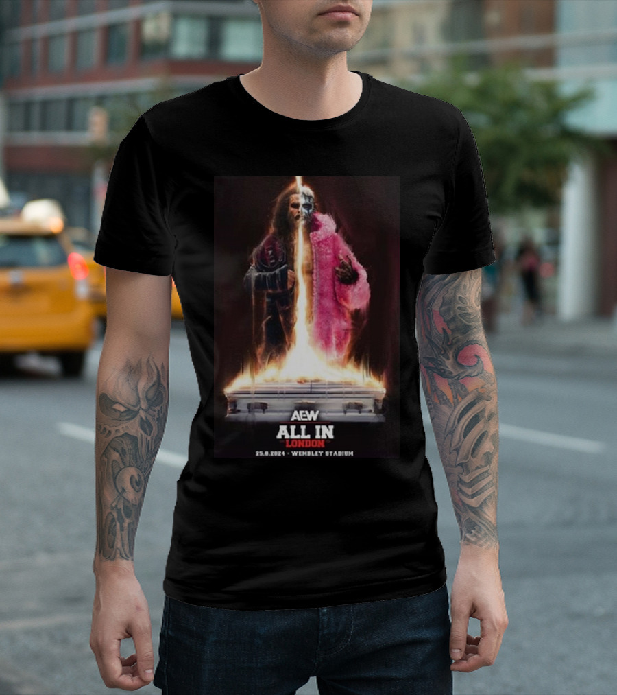 AEW All In London 2024 Jack Perry vs Darby Allin Wembley Stadium 25.8.2024 T-Shirt