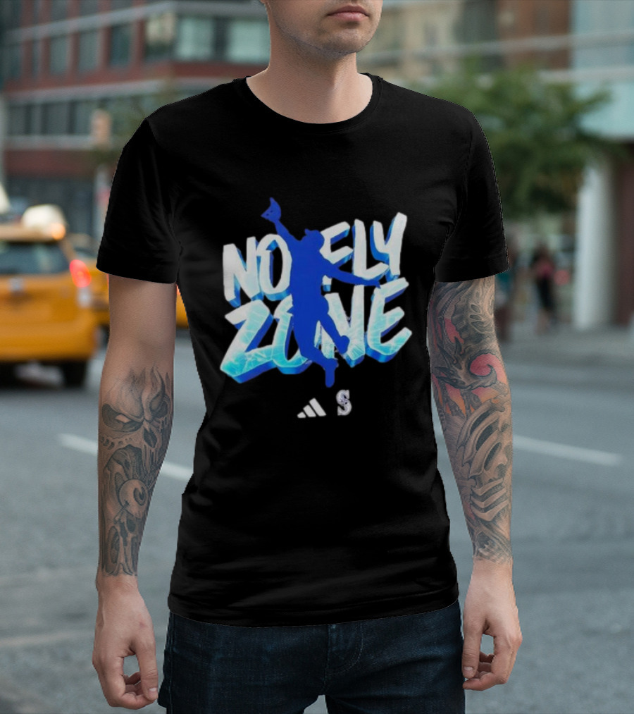 No Fly Zone Julio Rodriguez Mariners Baseball T-Shirt