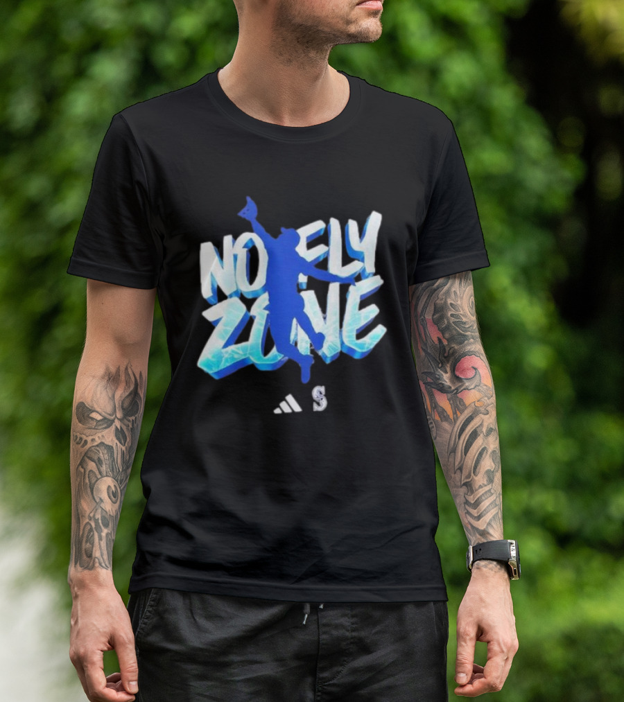 No Fly Zone Julio Rodriguez Mariners Baseball T-Shirt