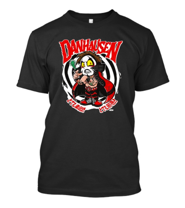 Danhausen Spiral Curse Character With Tattoo And Cape T-Shirt