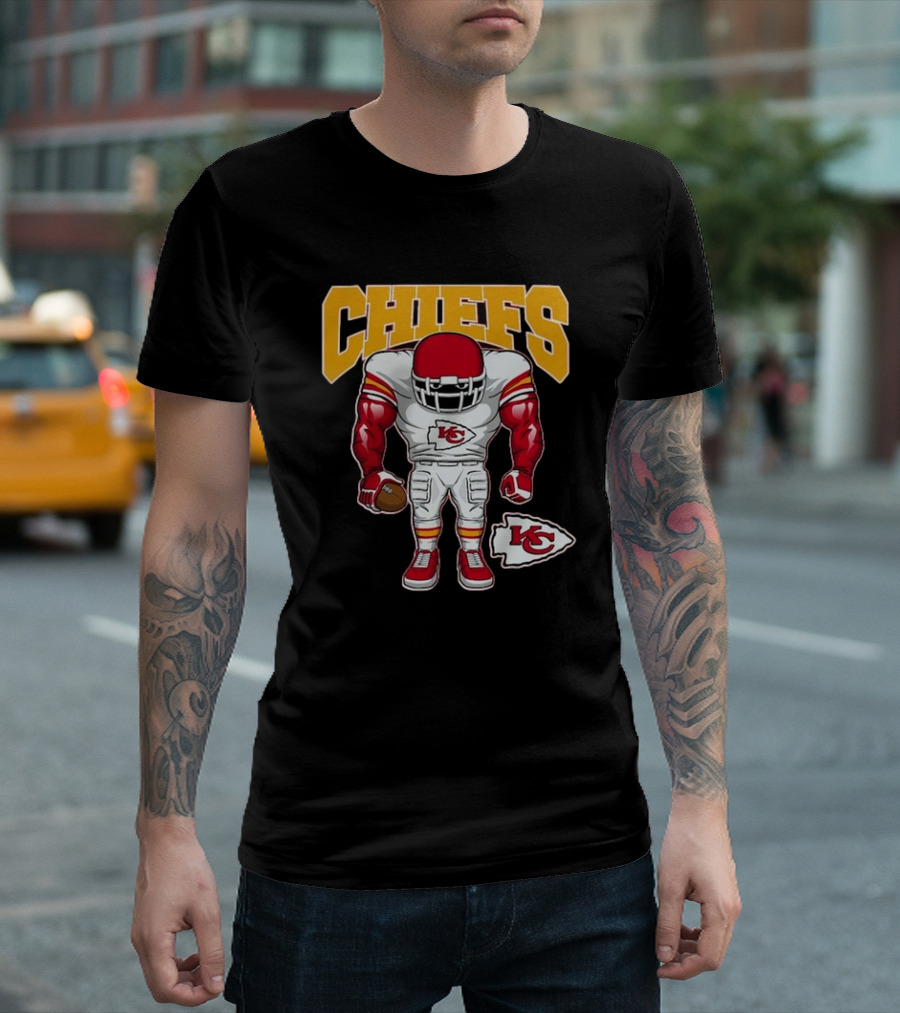 Kansas City Chiefs Brute Squad Football Player T-Shirt