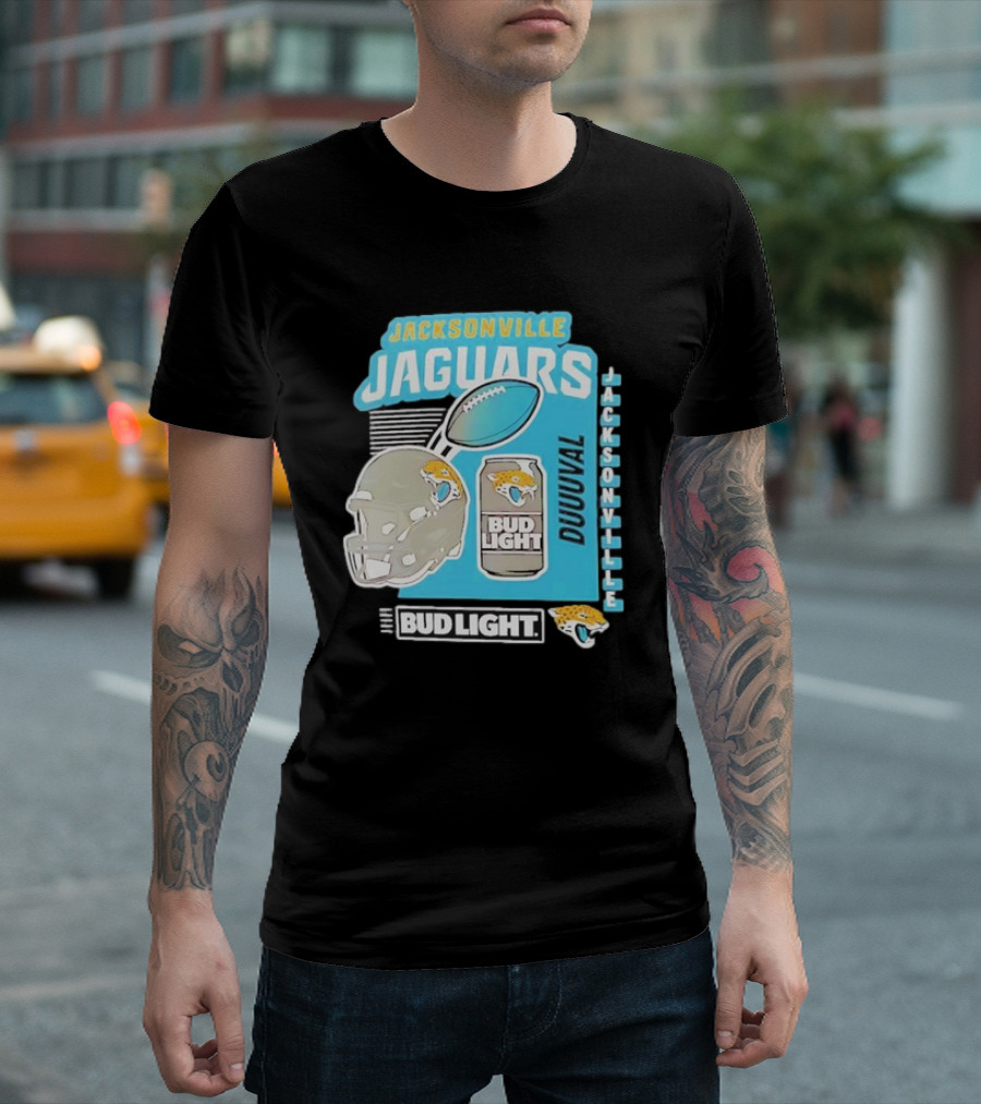 Jacksonville Jaguars Bud Light Football Duuuval Jacksonville T-Shirt