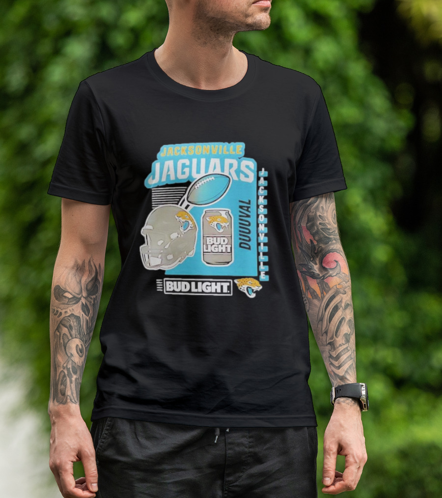 Jacksonville Jaguars Bud Light Football Duuuval Jacksonville T-Shirt